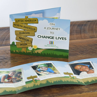 Hole in the Wall Camps brochure